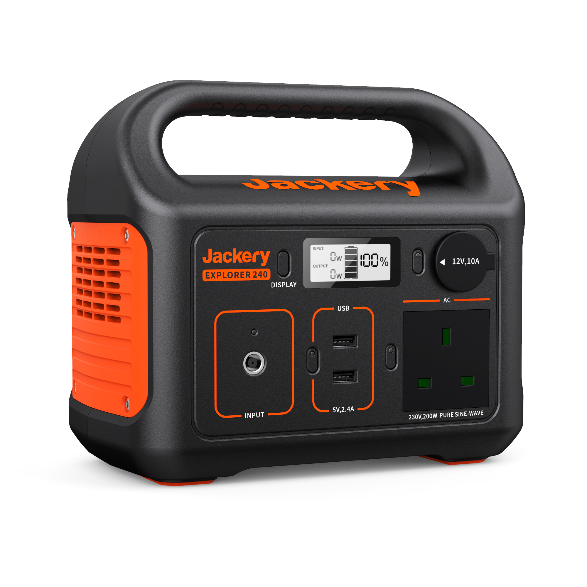 Jackery 240 240Wh 定格出力200W 瞬間最大400W Jackery ポータブル電源 240｜容量240Wh・軽量コンパクト・高